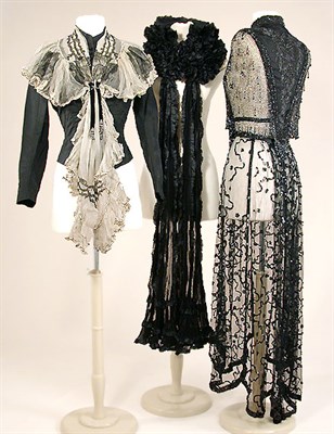 Lot 975 - Group of Black Beading and Lace