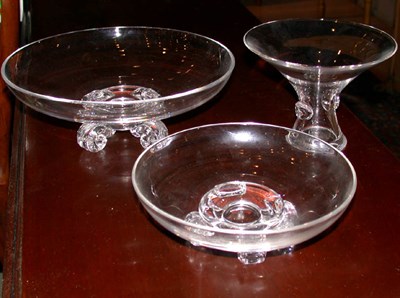 Lot 201 - Group of Three Steuben Glass Articles