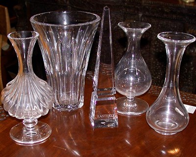 Lot 205 - Group of Five Baccarat Glass Articles