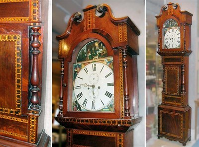 Lot 215 - Victorian Mahogany Tall Case Clock