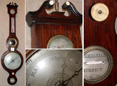 Lot 354 - Georgian Banjo Rosewood Barometer