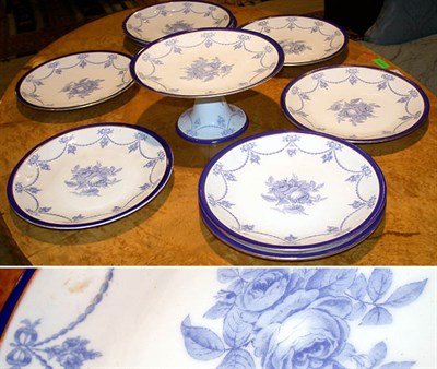 Lot 385 - Group of Eight Royal Crown Derby Blue and...