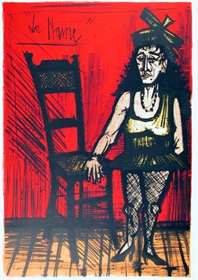 Lot 216 - Bernard Buffet LA NAINE (SORLIER 173) Color...