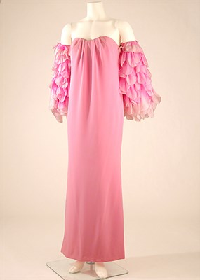 Lot 2152 - Givenchy Rose Pink Silk Strapless Evening Dress
