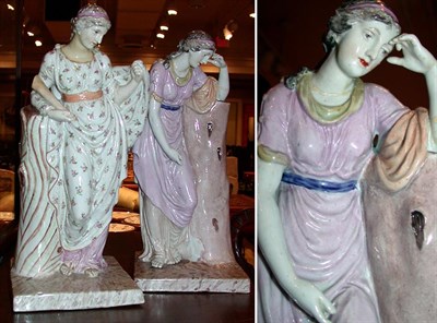 Lot 394 - Two Neoclassical Style Ceramic Figures