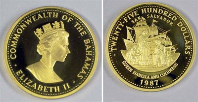Lot 56 - Bahamas: 1987 12 Ounce Gold Coin