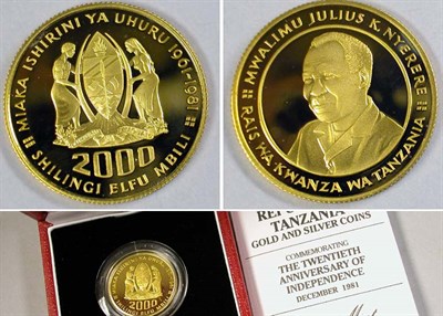 Lot 187 - Tanzania: 1981 .4721 Ounce Gold Coin
