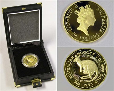 Lot 52 - Australia: 1993 2 Ounce Gold Coin
