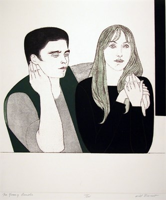 Lot 198 - Will Barnet THE YOUNG COUPLE (COLE 141) Color...