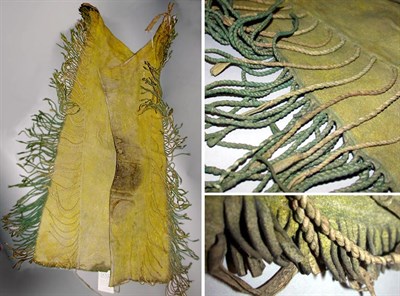 Lot 50 - Pair of Southern Plains Hide Leggings Each...