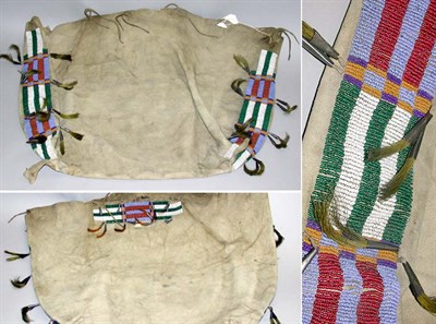 Lot 52 - Plains Hide Tepee Bag With horsehair and metal...
