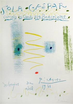 Lot 353 - After Pablo Picasso AFFICHE, AVRIL 1961 (B....