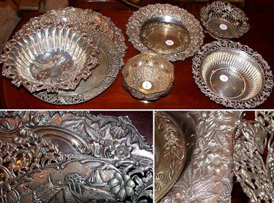 Lot 283 - Group of Nine Sterling Silver and Continental...