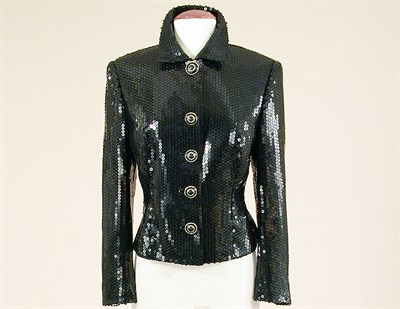 Lot 750 - Gianni Versace Black Sequined Jacket