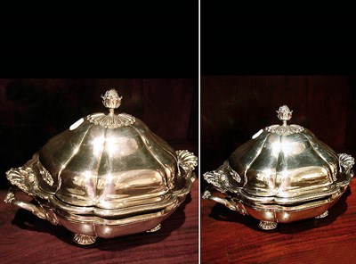 Lot 296 - Pair of Silver Plated Covered Entree Dishes