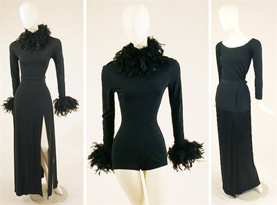 Lot 767 - Two Black Evening Ensembles
