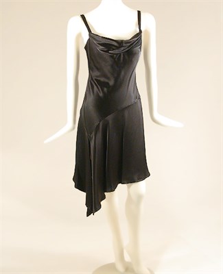 Lot 762 - Lacroix Black Satin Cocktail Dress