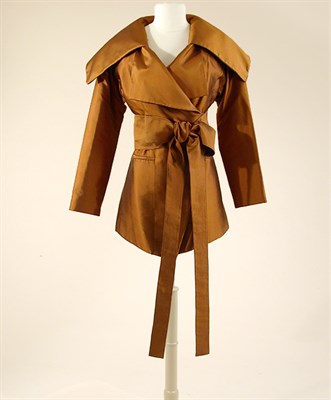 Lot 768 - Maurizio Galante Bronze Silk Evening Jacket