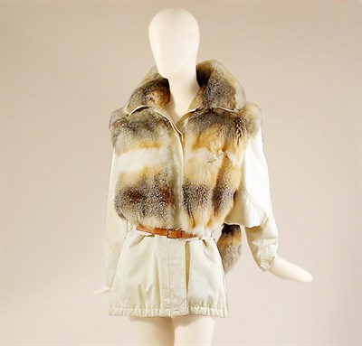 Lot 739 - Courreges Coyote Trimmed Jacket