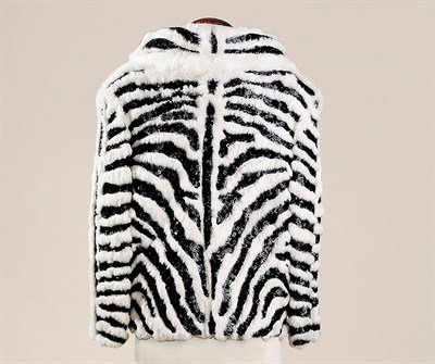 Lot 769 - Valentino White Rabbit Fur Jacket