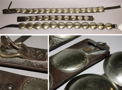 Lot 85 - Three Plains Leather Belts Each with metal...
