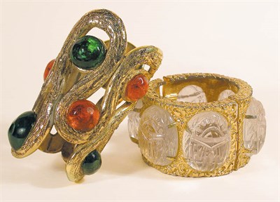 Lot 936 - Two Cuff Bracelets