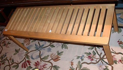 Lot 169 - Birch Bench and Bentwood Stool Deigned by...