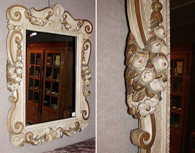 Lot 234 - Baroque Style Painted Mirror