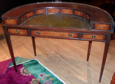 Lot 252 - Regency Style Leather Inset Mahogany Writing Desk