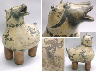 Lot 54 - Santo Domingo Painted Pottery Figure of an...