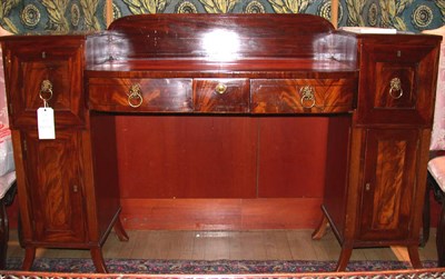Lot 333 - Regency Inlaid Mahogany Sideboard Having two...