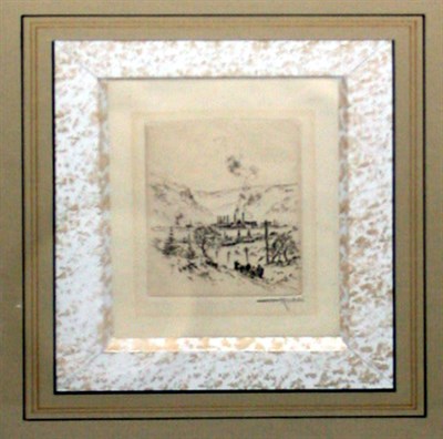 Lot 293 - Otto Kuhler [FACTORY IN THE HILLS] Etching,...