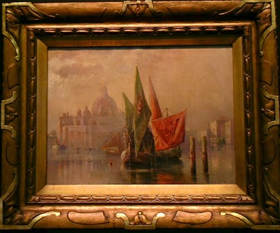 Lot 39 - D.L. Stine 20th Century VENICE Signed and...