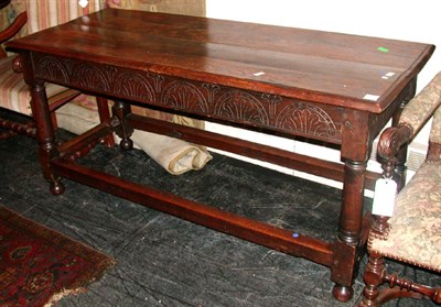 Lot 132 - Provincial English Oak Refectory Table The...