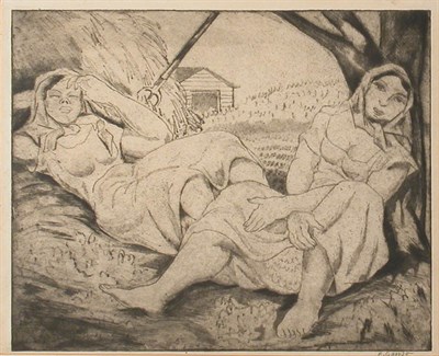 Lot 254 - Emil Ganso PEASANTS AT REST (SMITH I-123)...