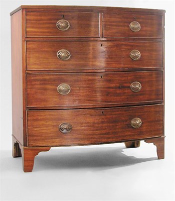Lot 252 - George III Style Mahogany Bow Front Chest of...