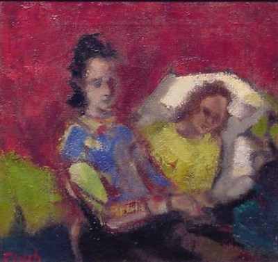 Lot 118 - Jospeh Floch Austrian, 1894-1977 SISTERS...