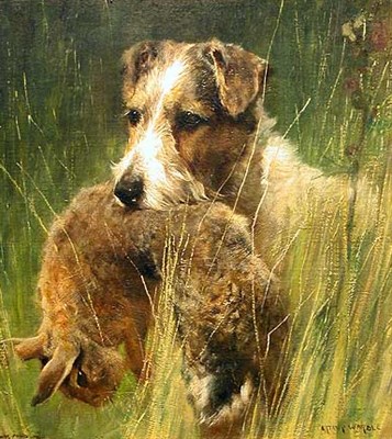 Lot 241 - Arthur Wardle British, 1864-1949 FOX TERRIER...