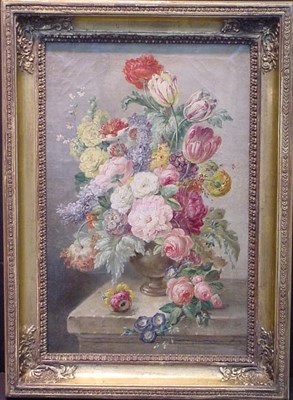 Lot 35 - Manner of Jan van Huysum FLORAL STILL LIFE...
