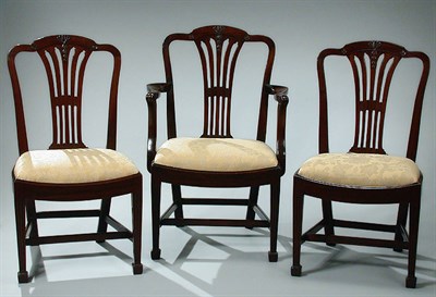 Lot 260 - Set of Twelve George III Mahogany Dining...
