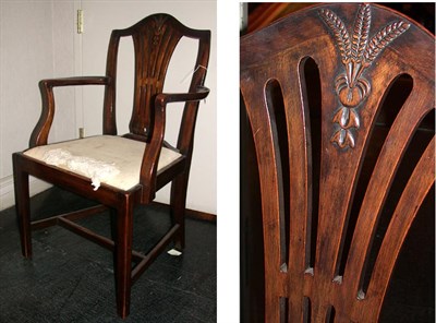 Lot 405 - Set of Eight George III Style Mahogany Dining...