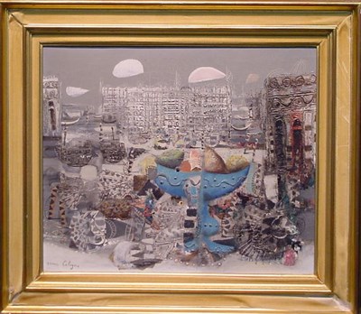 Lot 8 - Jean Calogero Italian, b.1922 CITY STILL LIFE...