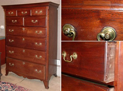 Lot 134 - Federal Walnut Tall Chest of Drawers...