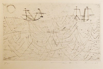 Lot 415 - Zao Wou-Ki LA PECHE (RIVIERE 59) Drypoint,...