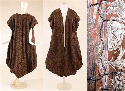Lot 3644 - Reversible Sculptural Fur Mantle American,...