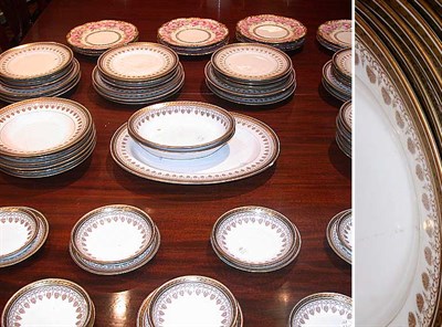 Lot 159 - Limoges Gilt Decorated Porcelain Dinner...