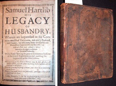 Lot 87 - HARTLIB, SAMUEL His Legacy of Husbandry...