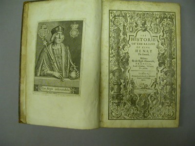 Lot 61 - BACON, FRANCIS The Historie of the Raigne of...