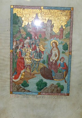 Lot 52 - [SPANISH FORGER?] Vellum leaf from an...