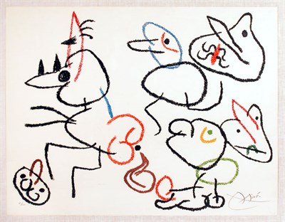 Lot 333 - Joan Miró UBU AUX BALEARES (M. 775) Color...